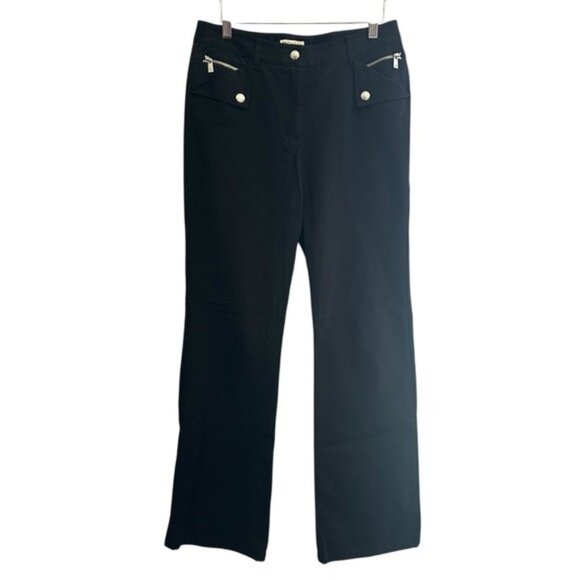 Michael Michael Kors Black WideLeg Pants Sz 6 Womens Career Comfort - Picture 1 of 11